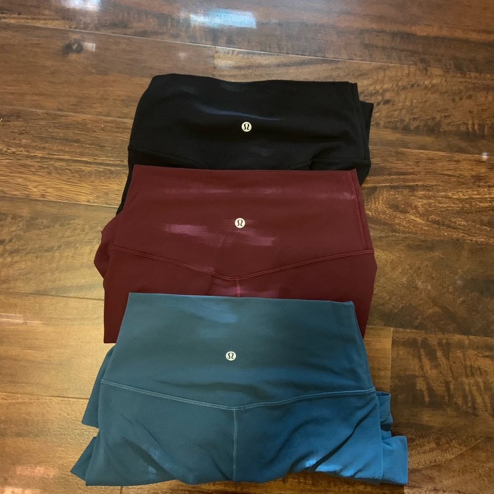 3 Pairs of Lululemon Align Leggings